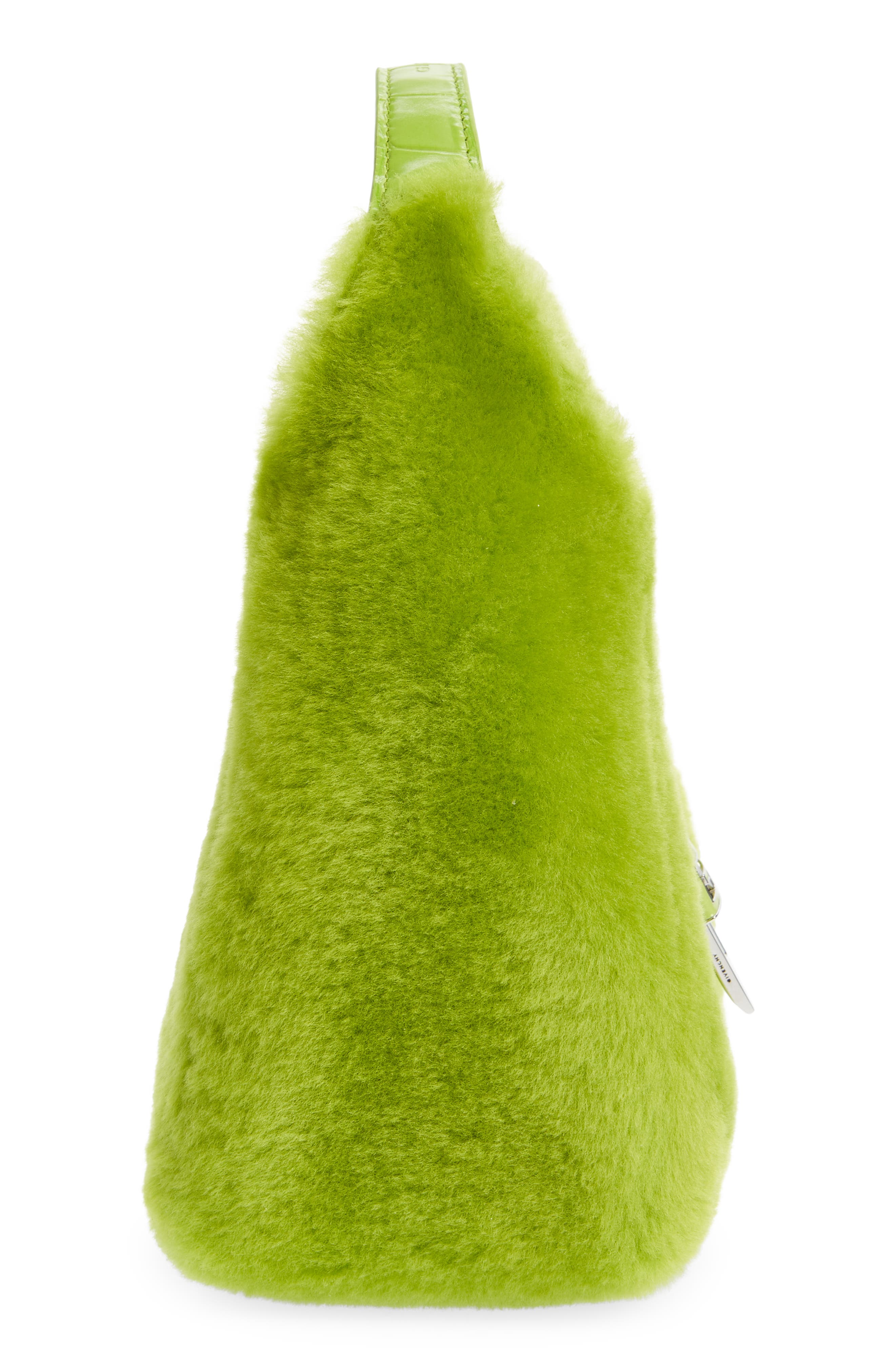 Mini G-Lock Genuine Shearling Hobo Bag, Alternate, color, CITRUS GREEN