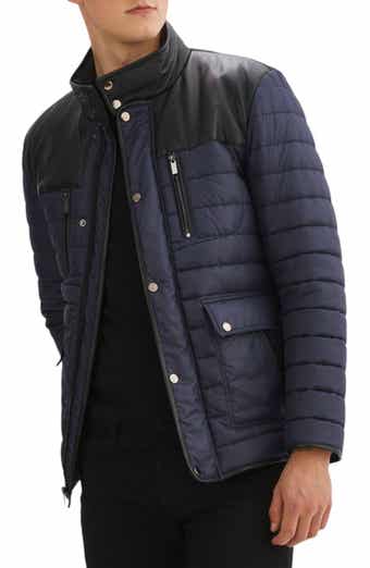 REGENCY Leather Trim Channel Quilt Jacket