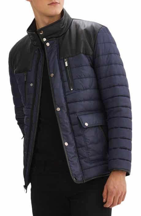 REGENCY Leather Trim Channel Quilt Jacket