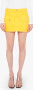 MOTHER The Short Term Memory Denim Miniskirt