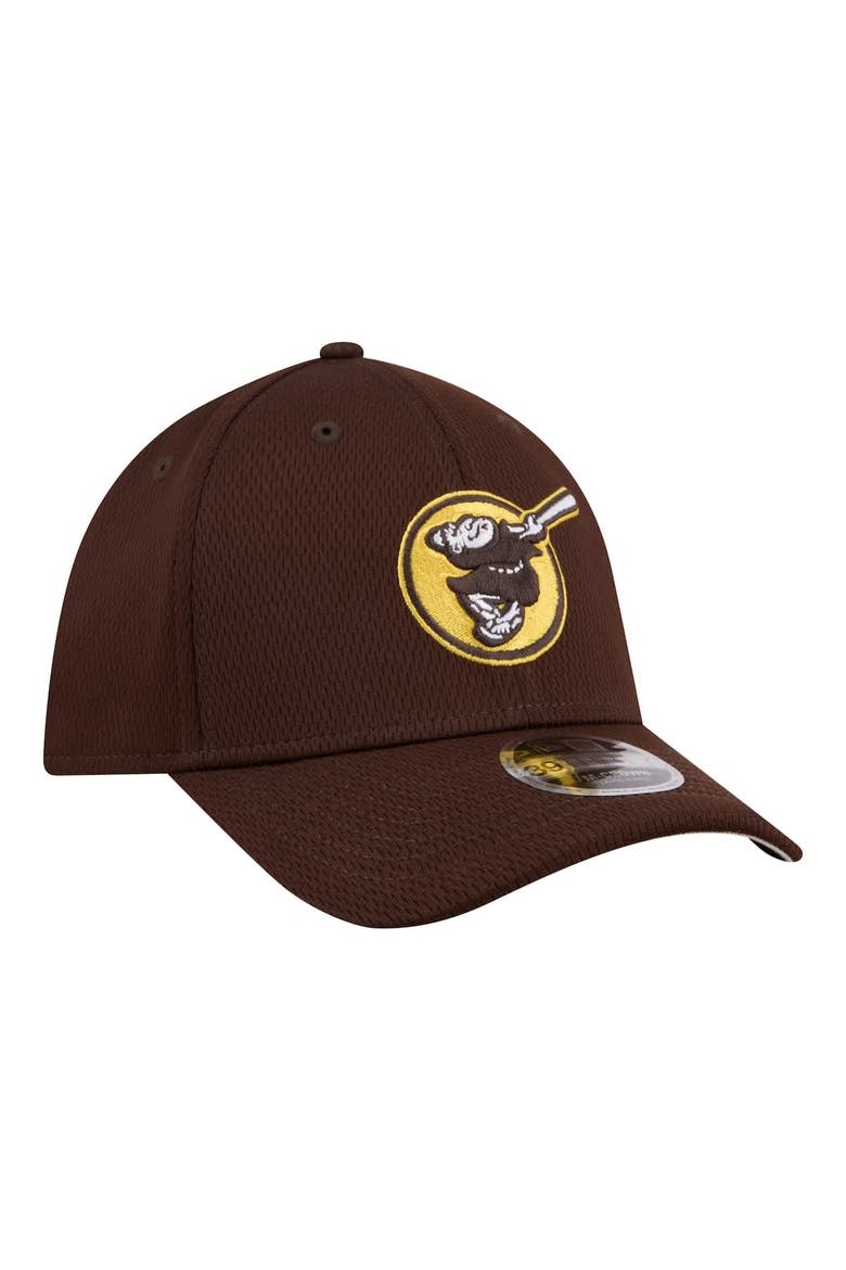 Men's New Era Brown San Diego Padres Dash 39THIRTY Flex Hat, Alternate, color, Brown