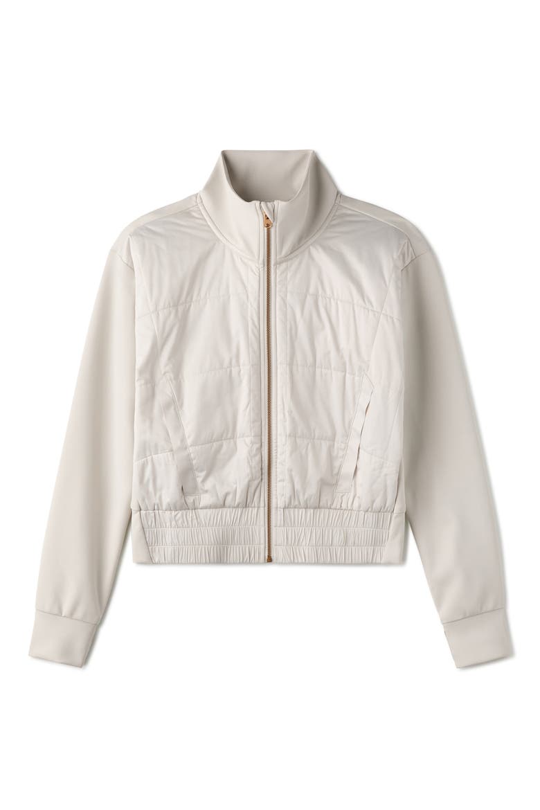 Chalet Quilted Water Repellent Jacket, Alternate, color, SALT