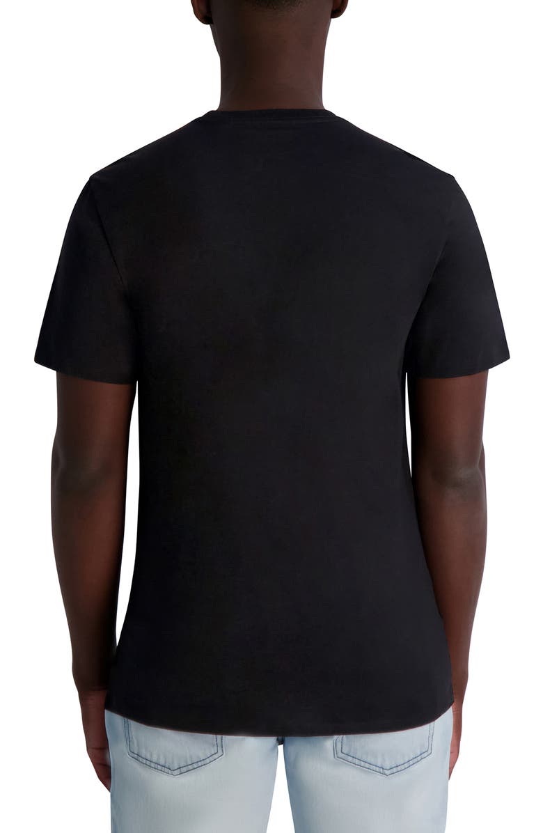 KARL LAGERFELD PARIS Large Karl Character Logo Graphic T-Shirt, Alternate, color, Black
