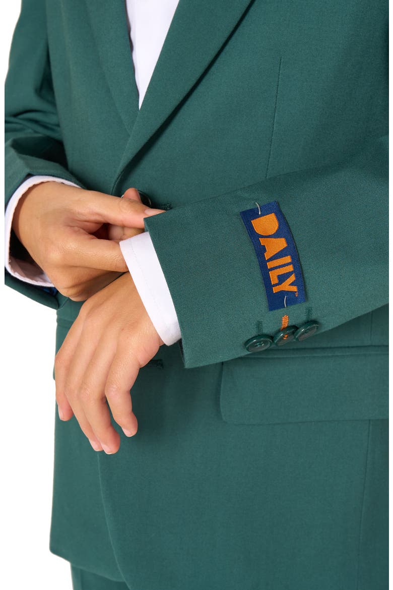 Kids' Daily Posy Green Stretch Suit, Alternate, color, GREEN