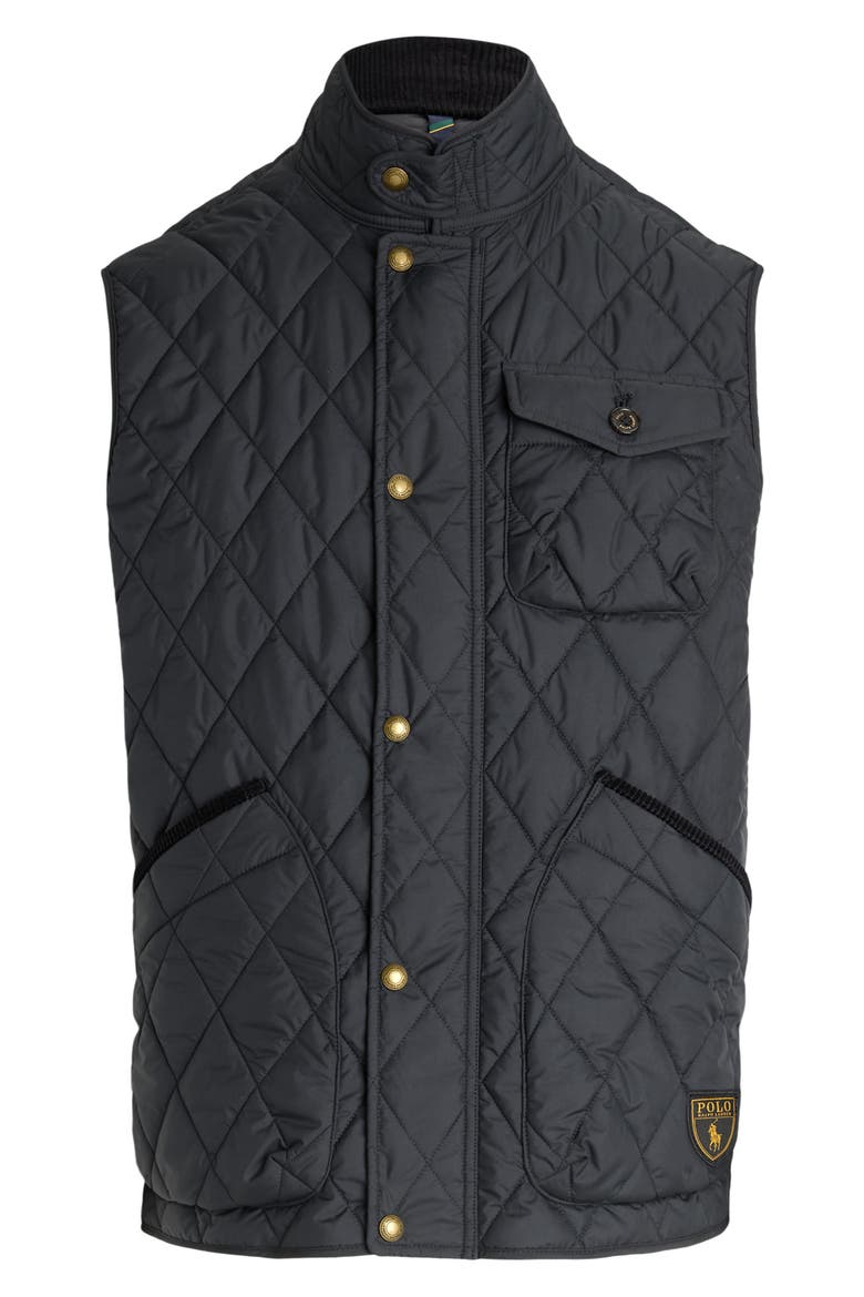 The Beaton Quilted Utility Vest, Alternate, color, POLO BLACK