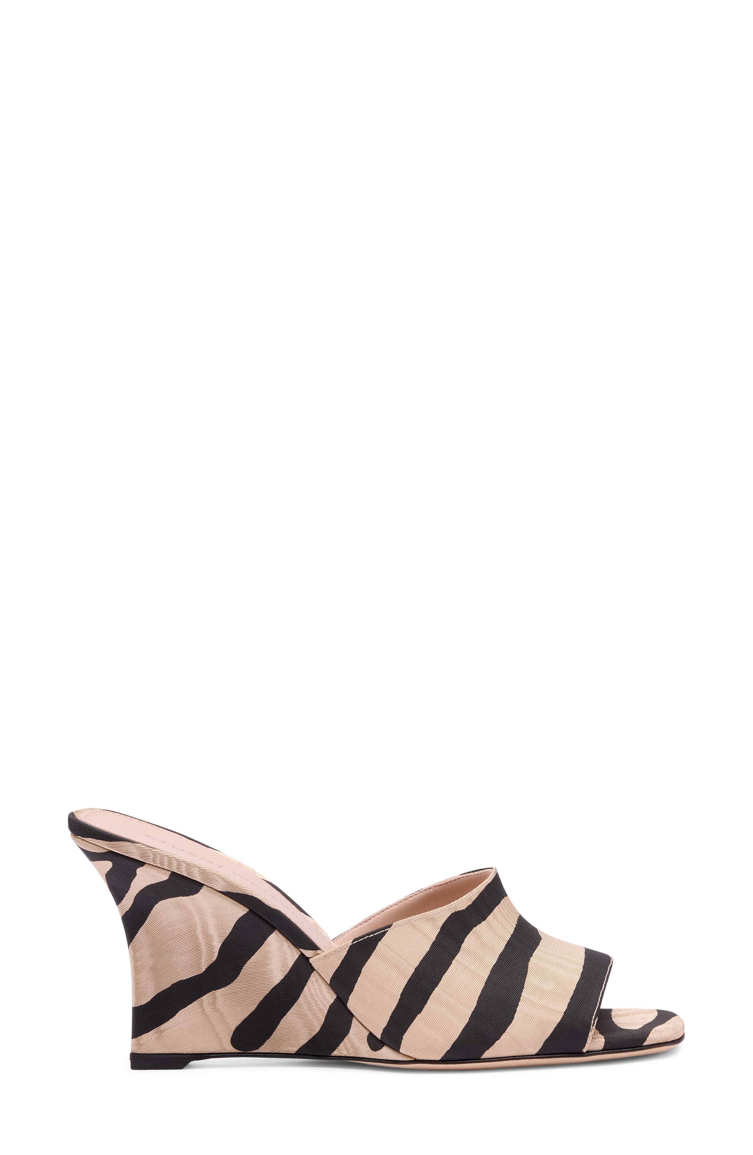 Vinnie 85 Patent Leather Wedge Mule, Alternate, color, CREAM/ SMOKE