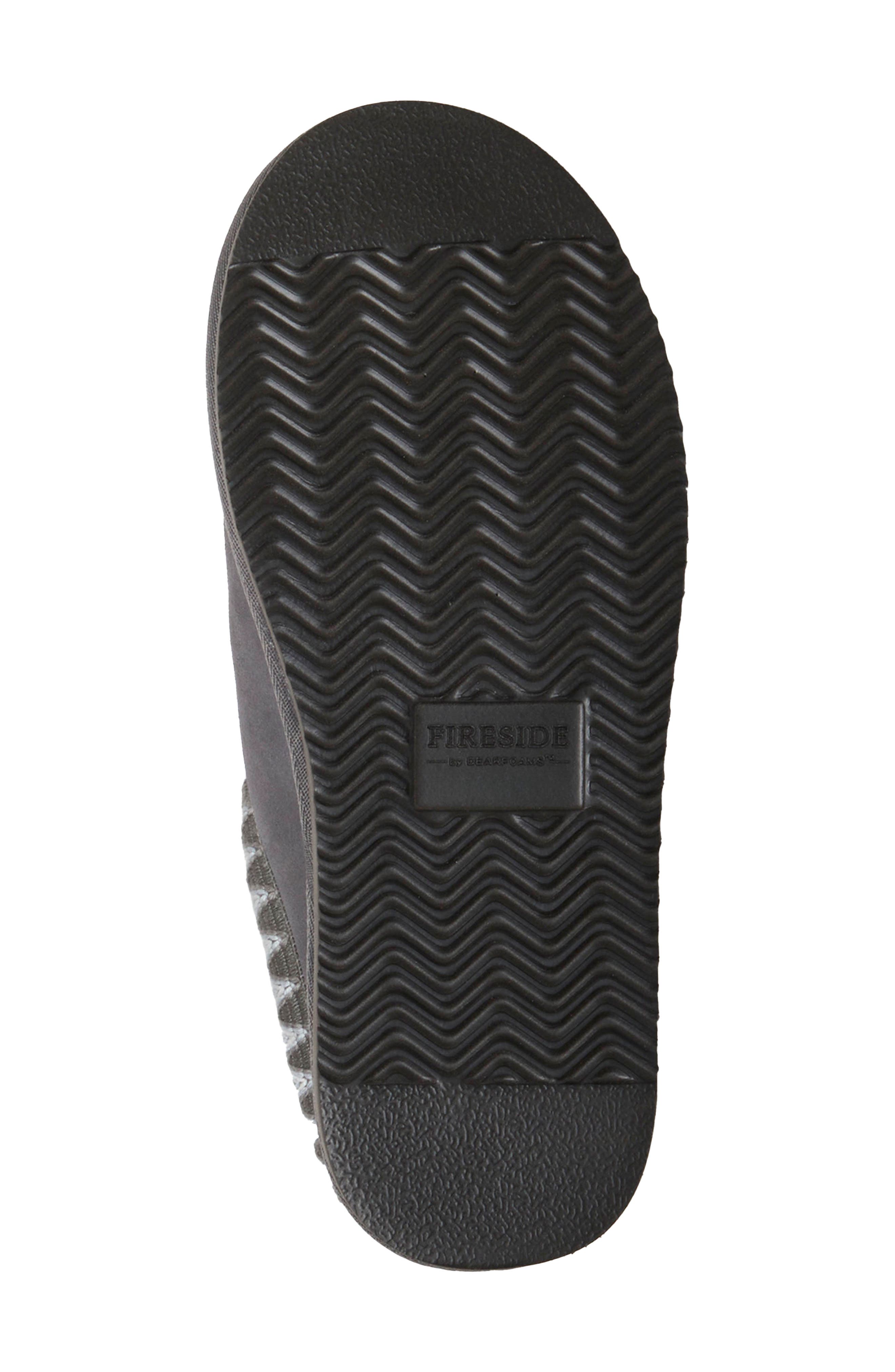 Grafton Genuine Shearling Lined Slipper, Alternate, color, GREY