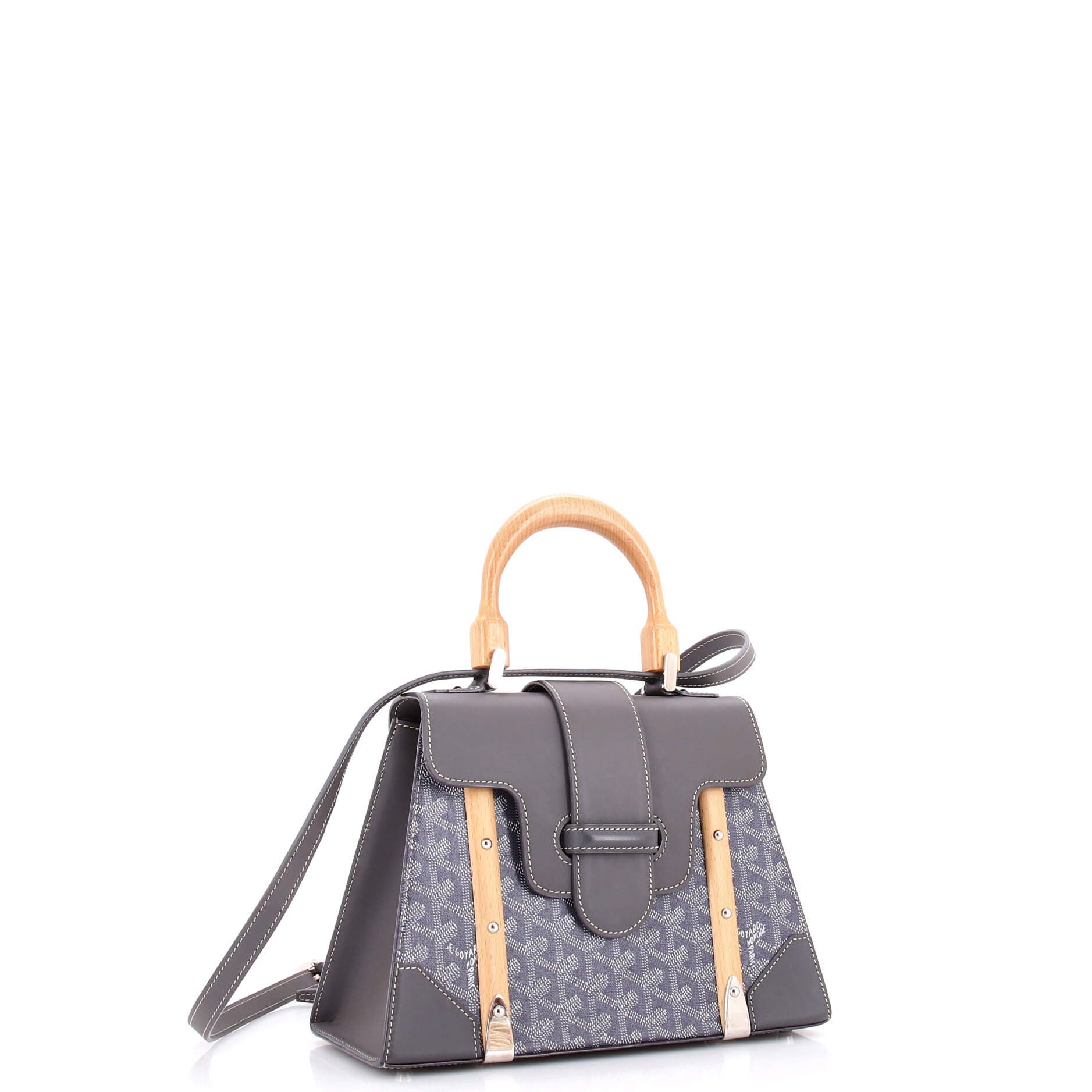 81036096 Saigon Top Handle Bag Coated Canvas with Leather PM, Alternate, color, 