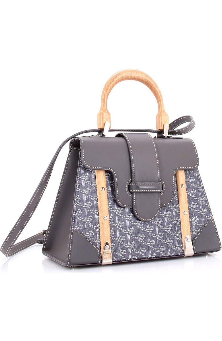 81036096 Saigon Top Handle Bag Coated Canvas with Leather PM, Alternate, color,