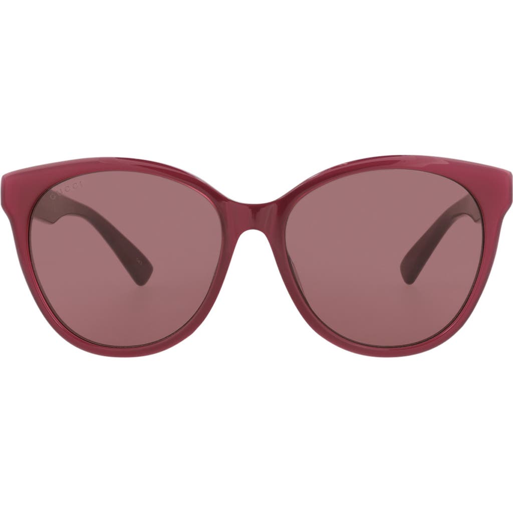 Gucci 57mm Round Sunglasses