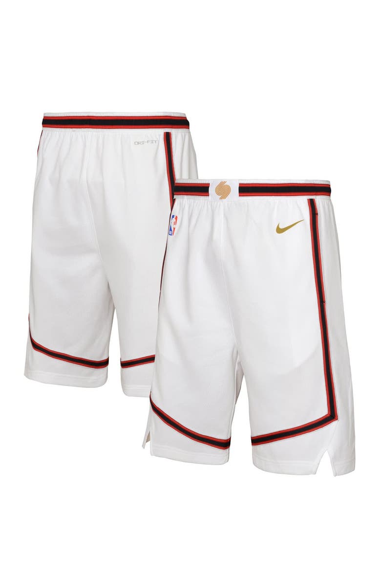 Nike Youth Nike  White Houston Rockets 2024/25 City Edition Swingman Performance Shorts, Main, color, 