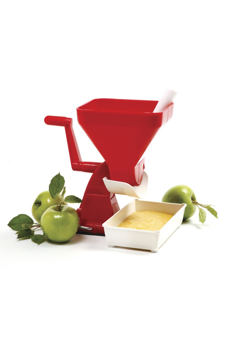 Norpro 2.25 Quart Jumbo Tomato Press, Alternate, color, Red