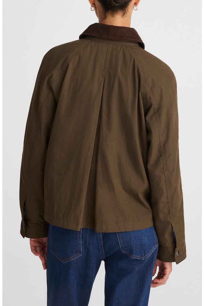 Waxed Zip Jacket, Alternate, color, TRENCH GREEN