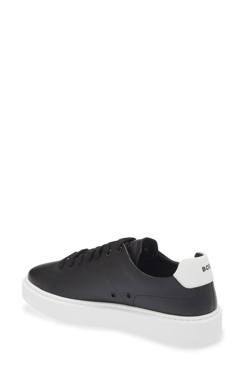 Hugo Boss Boss Colyn Hybrid Leather Sneaker In Black