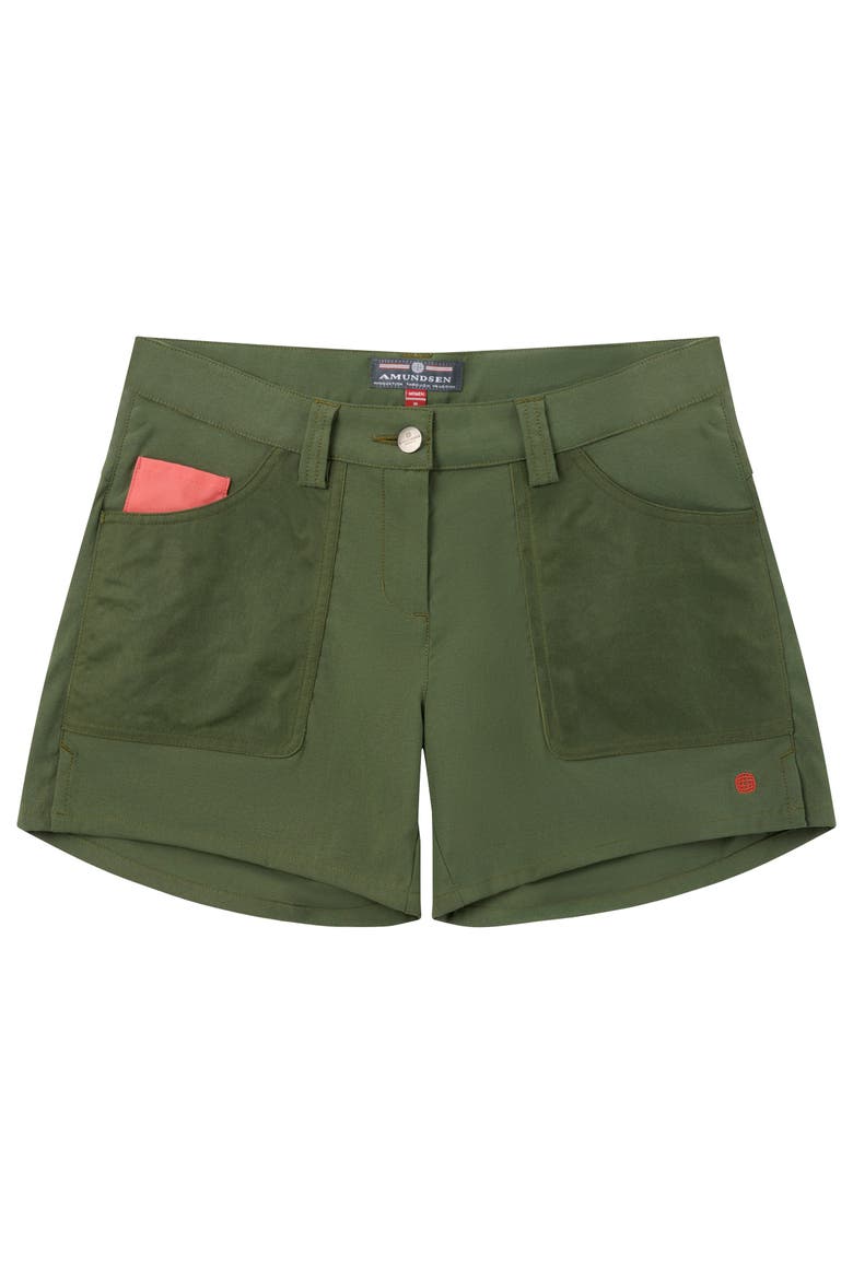 5incher Field Shorts Womens, Main, color, Spruce Green