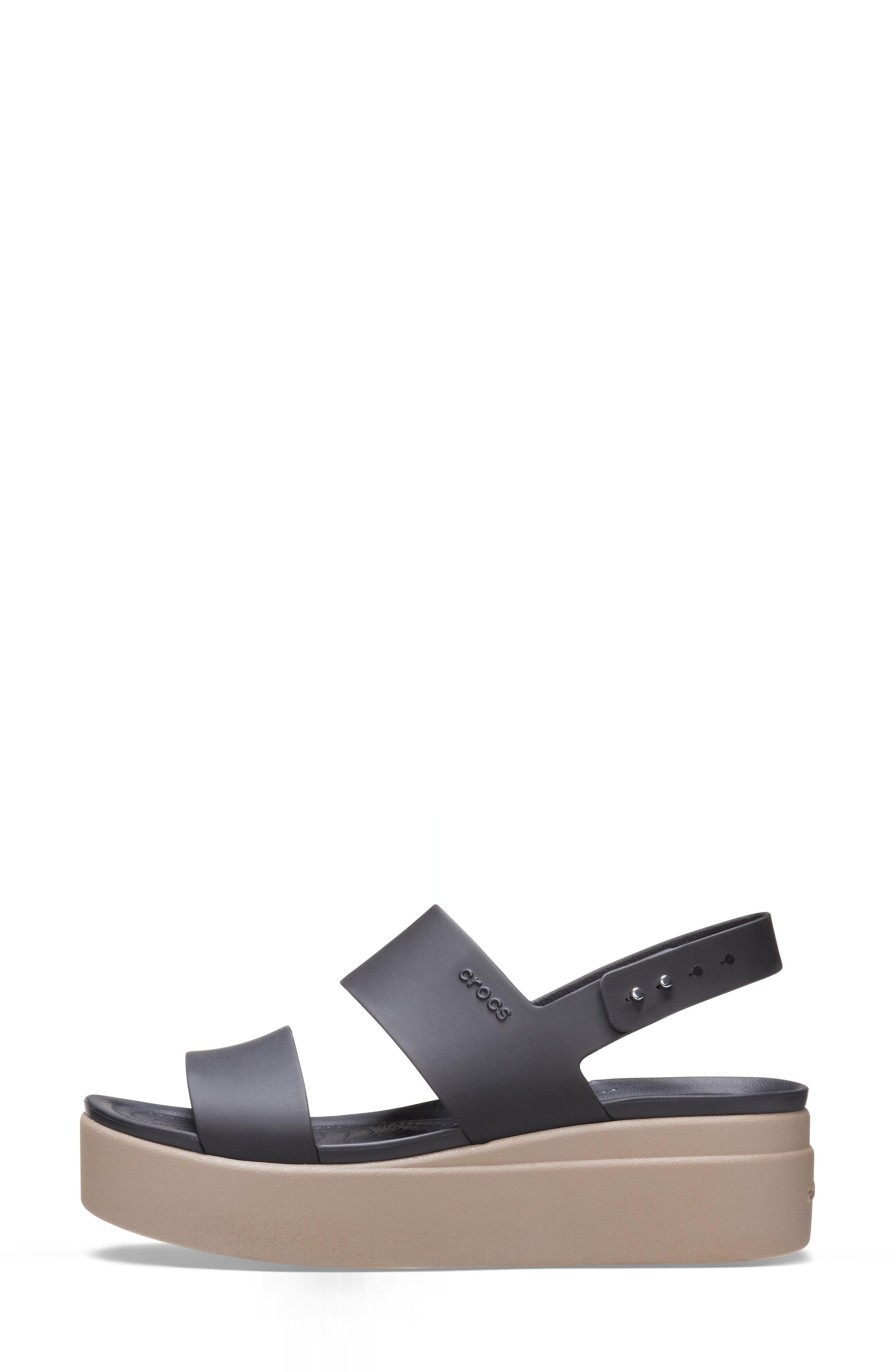 Brooklyn Wedge Sandal, Alternate, color, BLACK/ MUSHROOM