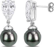 DELMAR Cultured Tahitian Pearl Drop Earrings