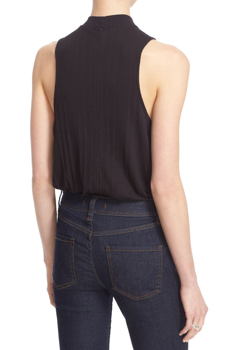 'Faye' Front Keyhole Tank, Alternate, color, BLACK