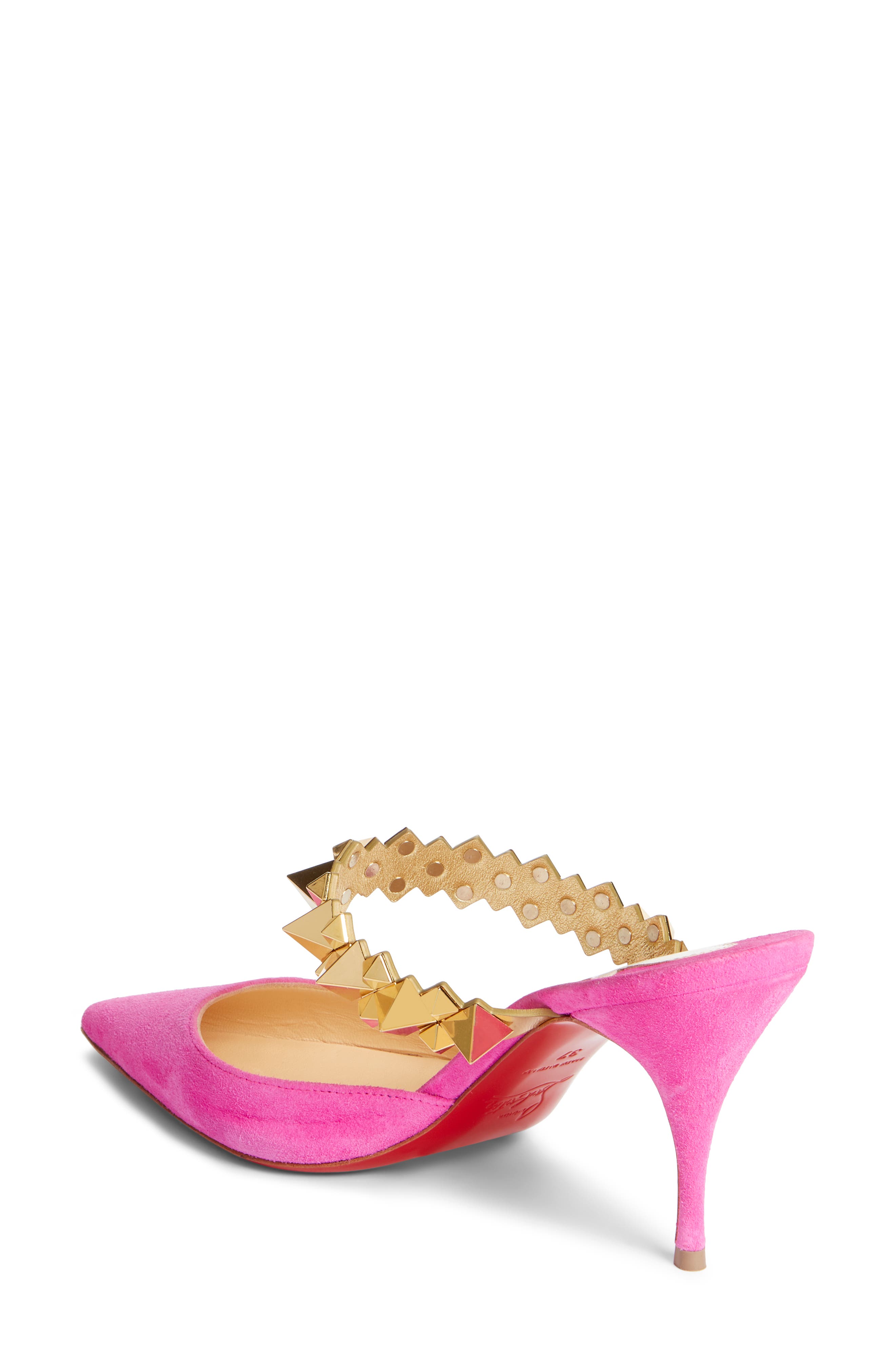 Christian Louboutin Planet Choc Embellished Mule, Alternate, color, 
