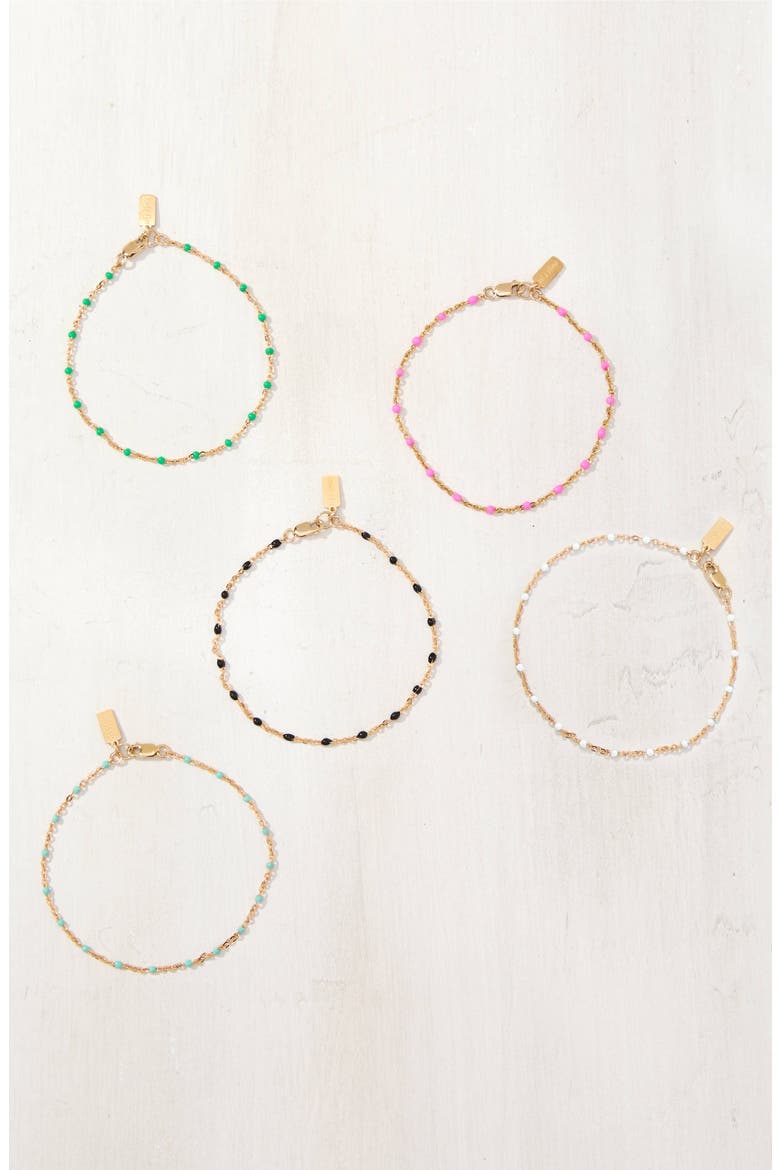 Kaz Bracelet, Alternate, color, GOLD / WHITE