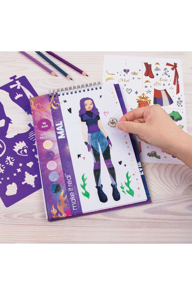 Disney Descendants Royal Wedding Fashion Design Sketchbook, Alternate, color, Multicolored