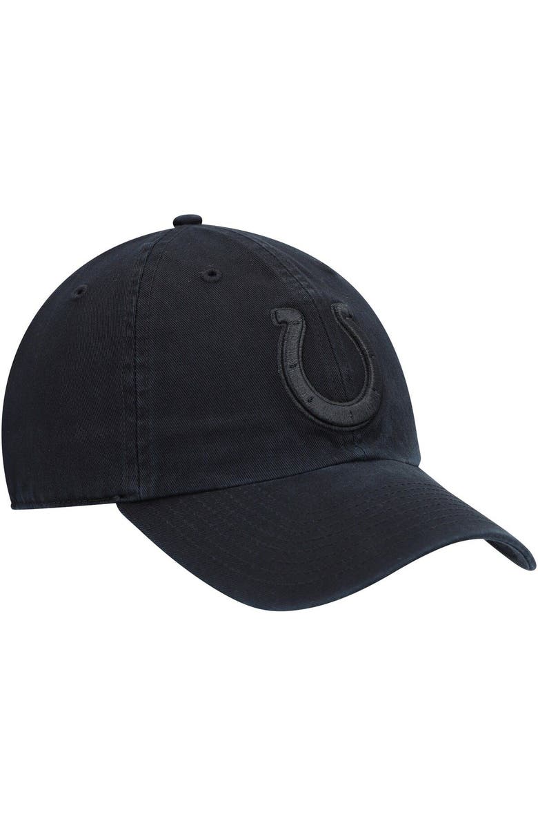 '47 Men's '47 Black Indianapolis Colts Team Tonal Clean Up Adjustable Hat, Alternate, color, 