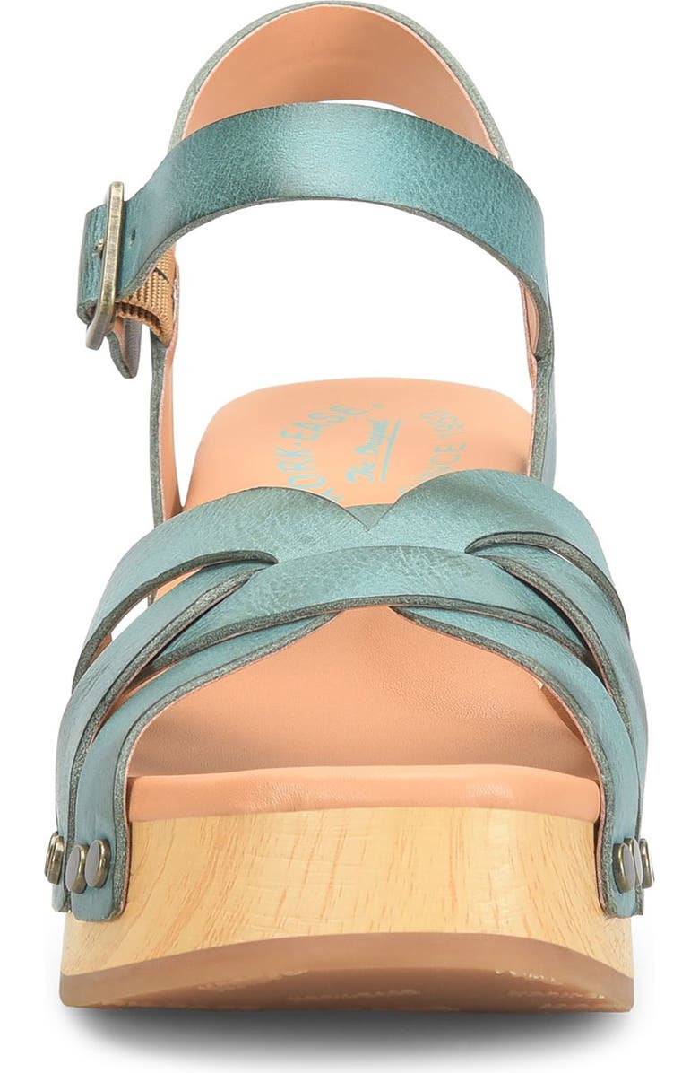 Kork-Ease<sup>®</sup> Ester Platform Sandal, Alternate, color, Teal Leather