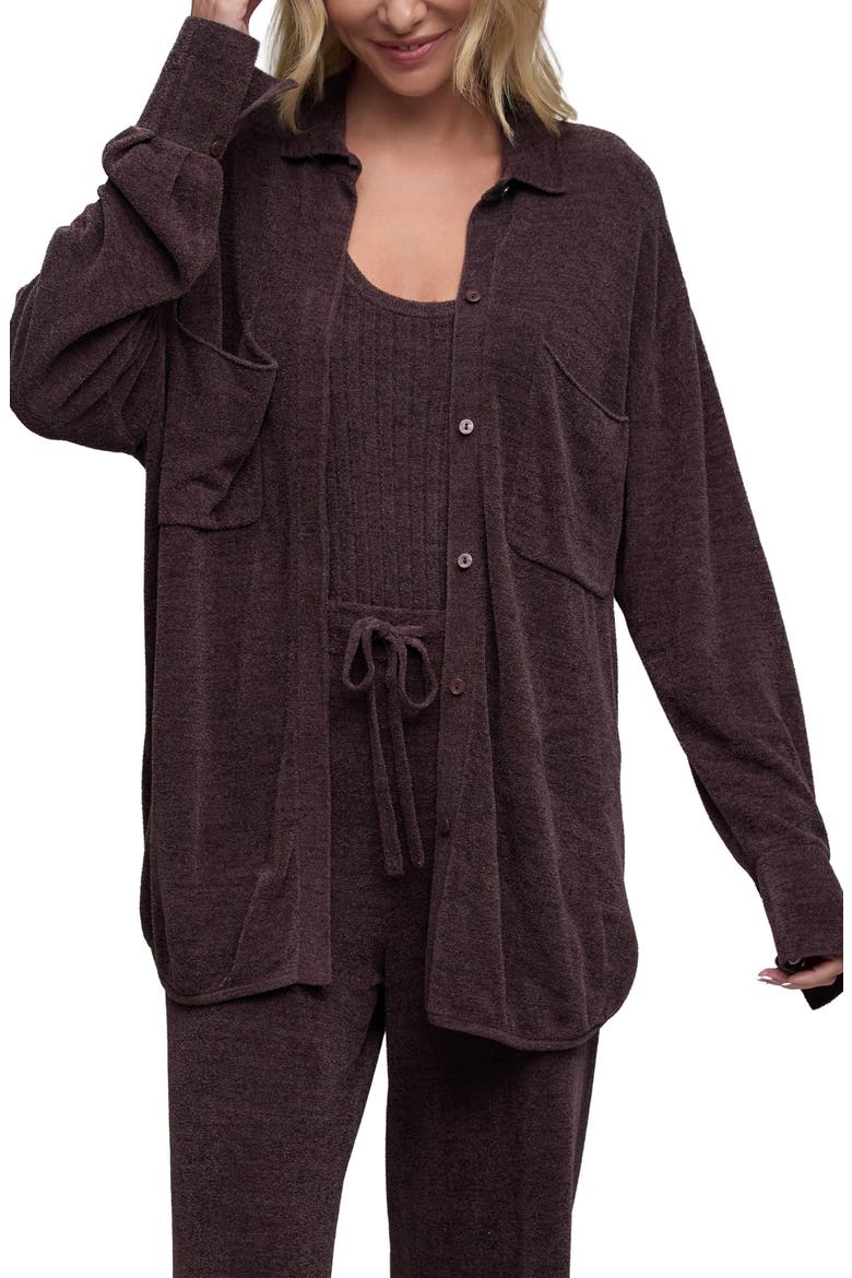 CozyChic Ultra Lite Patch Pocket Shacket, Main, color, UMBER