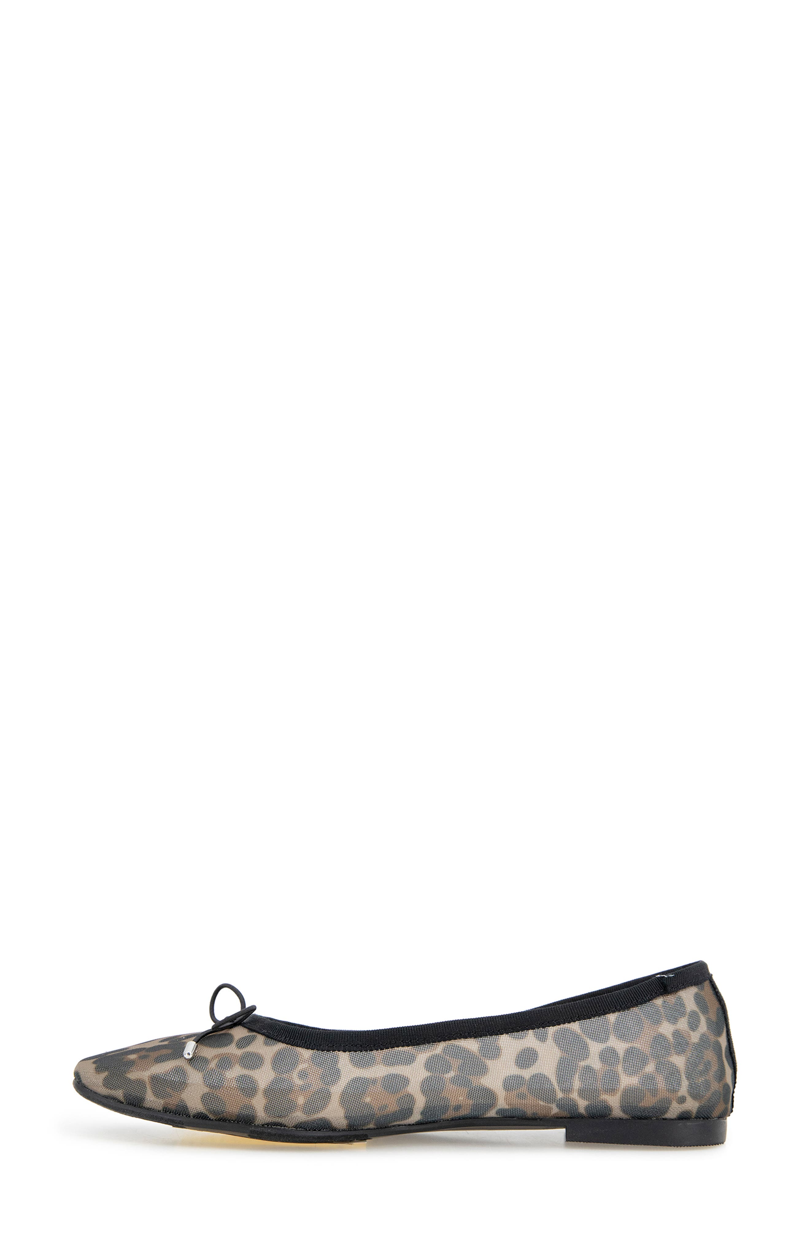 Nirvana Mesh Ballet Flat, Alternate, color, LEOPARD MESH