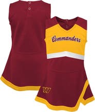 Outerstuff Girls Infant Burgundy Washington Commanders Cheer Captain Jumper Dress