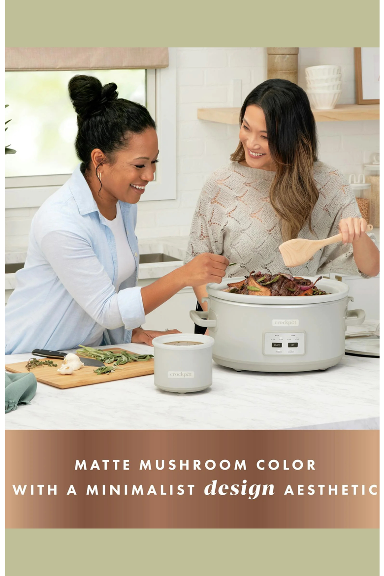 7-Quart Cook & Carry Slow Cooker, Mushroom, Alternate, color, Mushroom