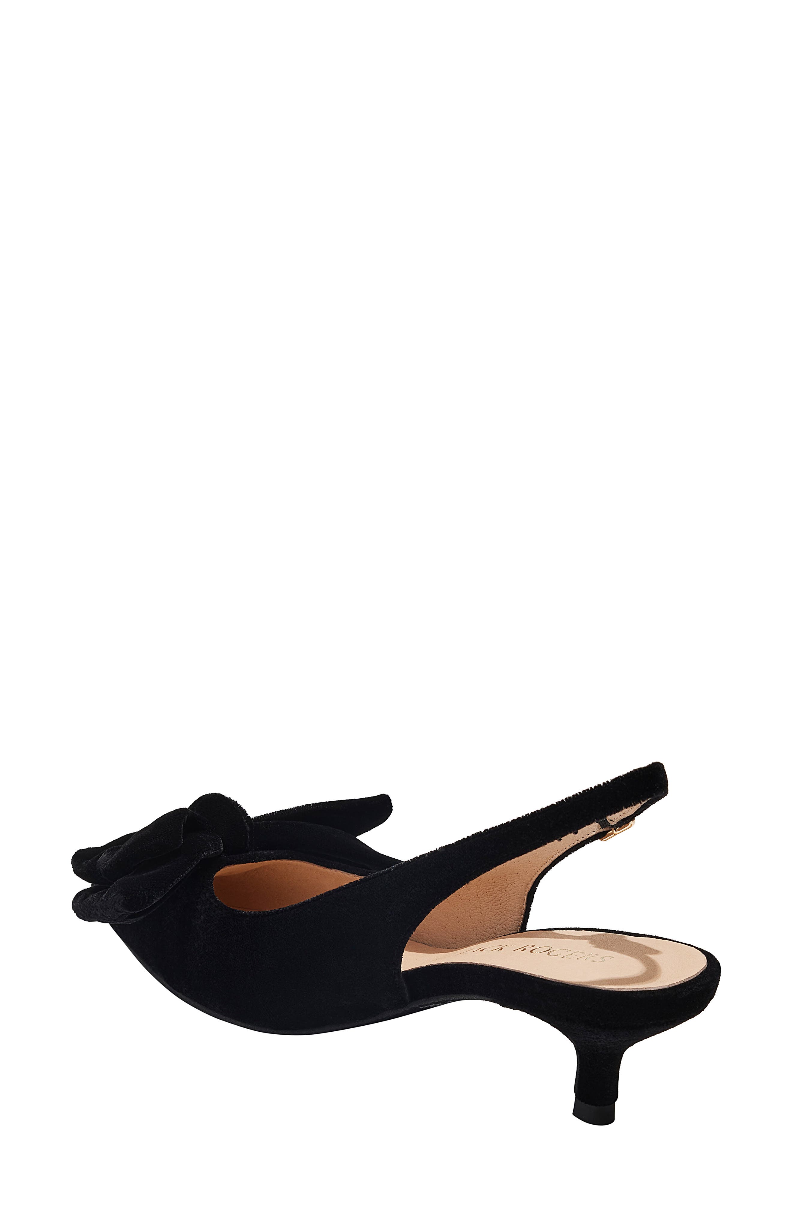 Jack Rogers Debra Kitten Heel Pointed Toe Slingback Pump, Alternate, color, 