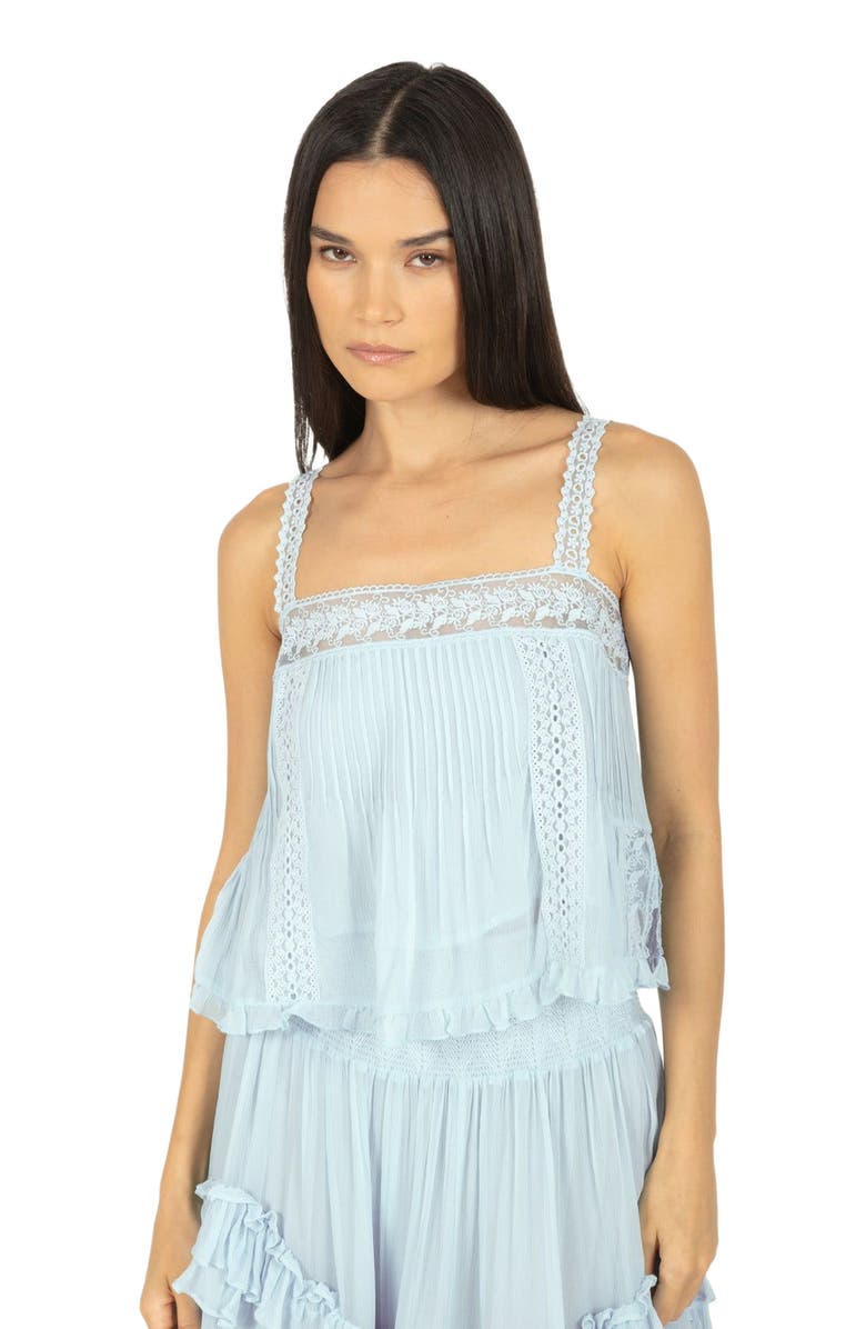SECRET MISSION Calantha Top, Alternate, color, Cloud Blue