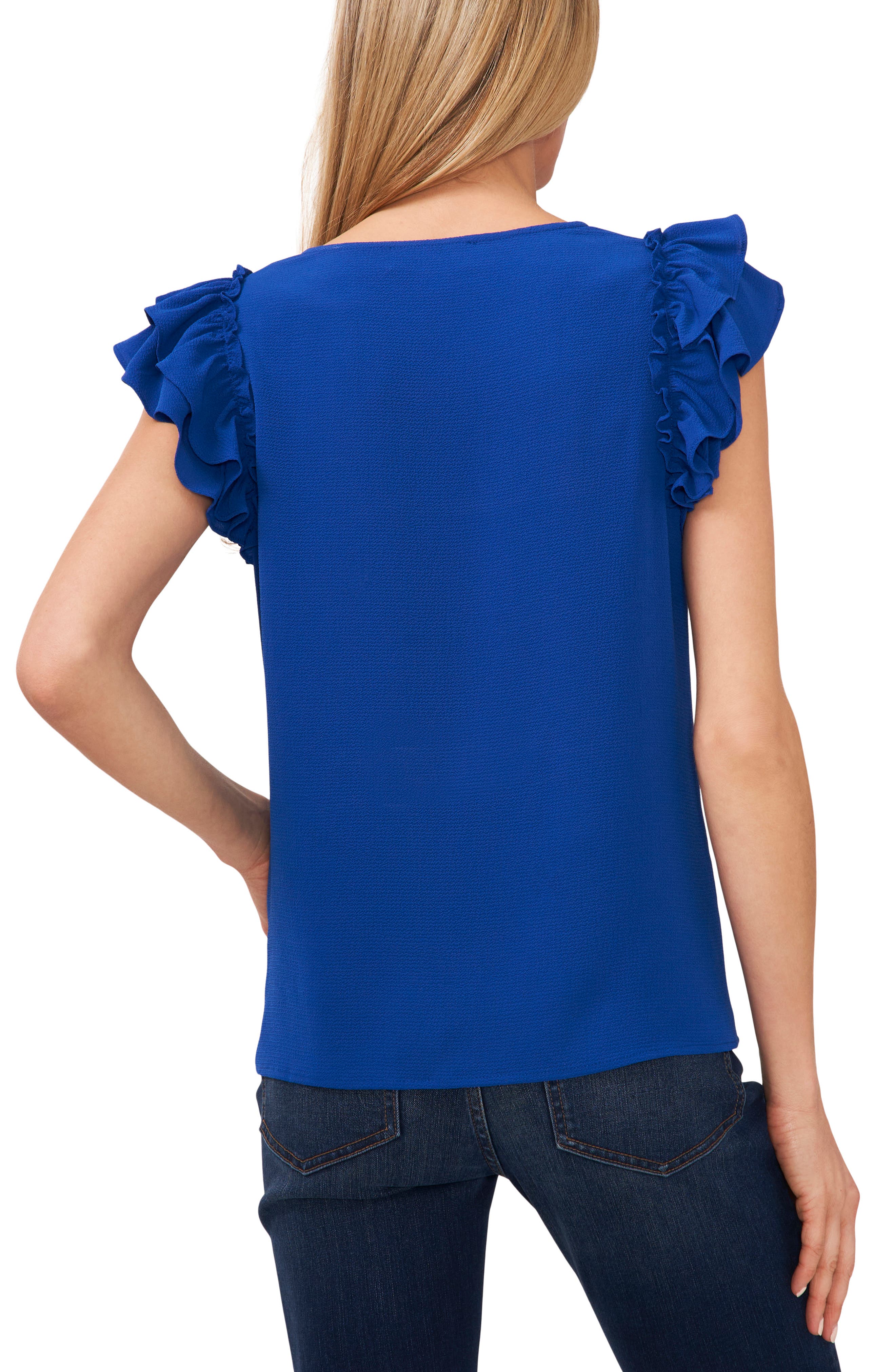 Double Ruffle Button-Up Top - image 2