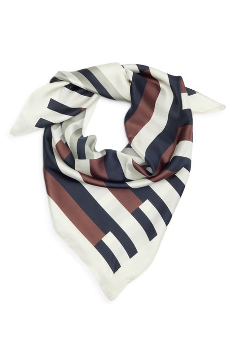 Printed Square Silk Scarf