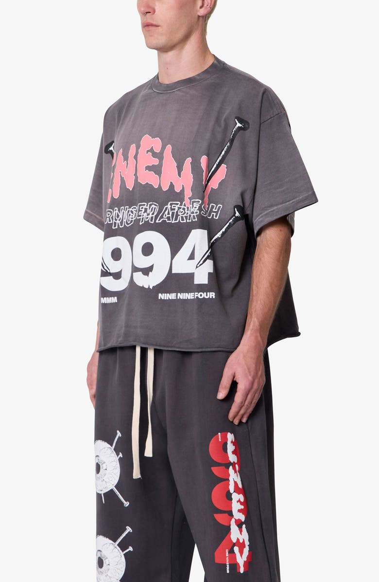 mnml Enemy Oversize Cotton Graphic T-Shirt, Alternate, color, 
