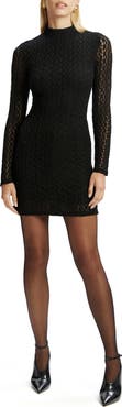 Bardot Vezza Floral Lace Long Sleeve Minidress