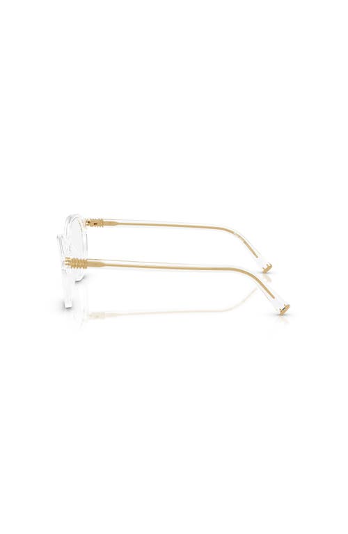 Miu Miu 50mm Round Optical Glasses In Transparent