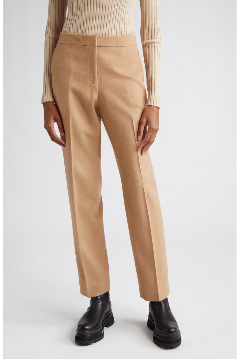 Clinton Camel Hair Ankle Pants, Main, color, CAMEL