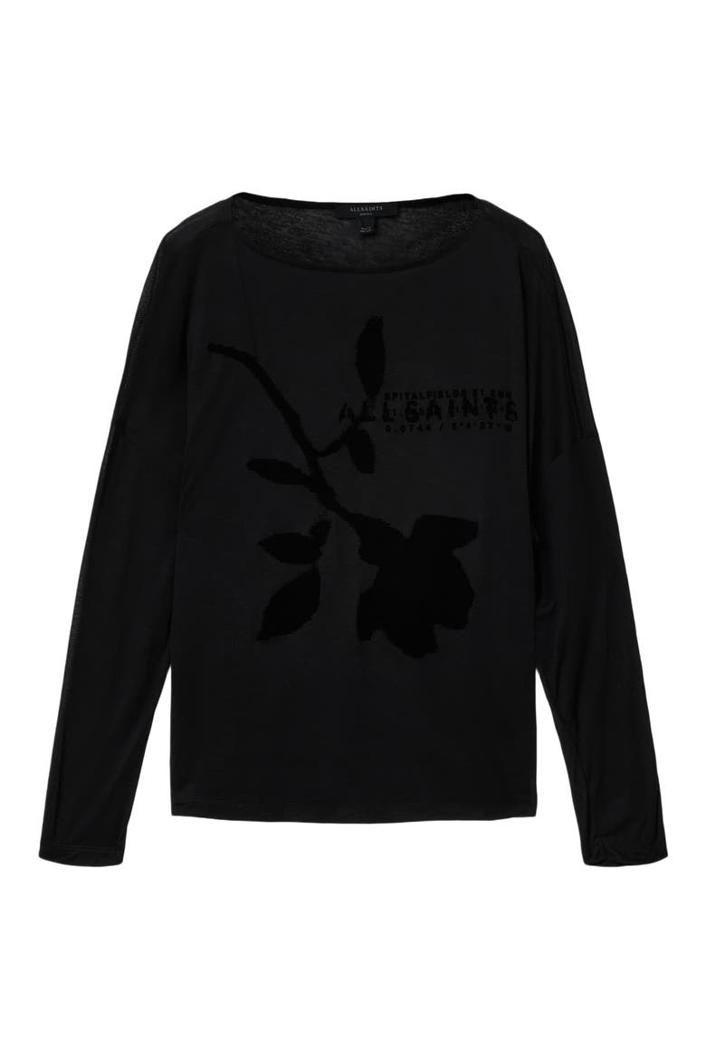 Athea Rita Tencel™ Modal Graphic Tee, Alternate, color, BLACK