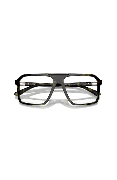 Michael Kors 57mm Square Optical Glasses In Green