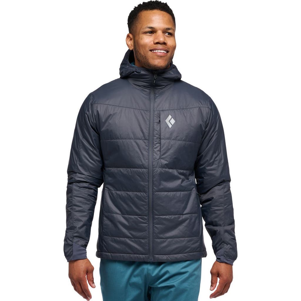 Black Diamond Solution Hooded Jacket In Black