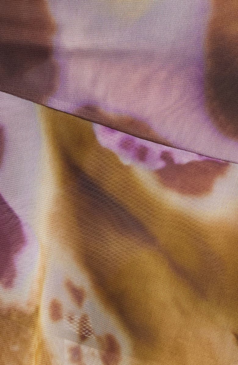 Feners Gustito Tiered Asymmetric Hem Miniskirt, Alternate, color, Canela