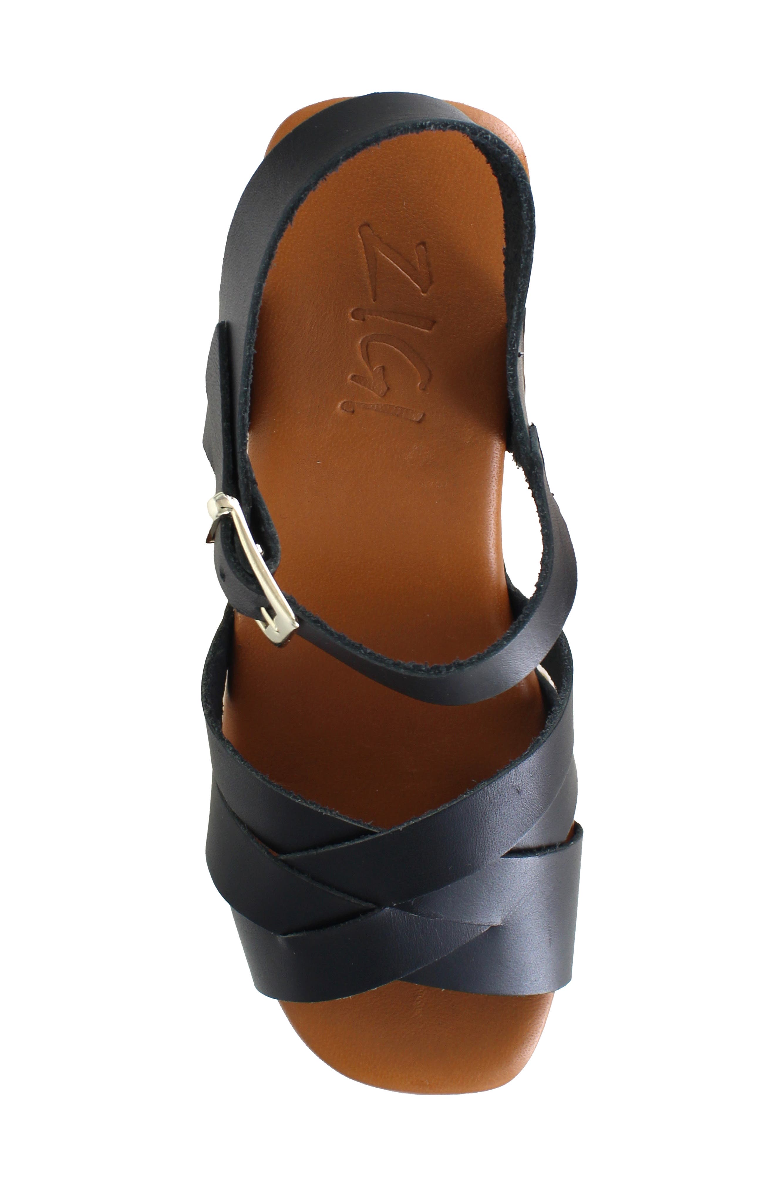 ZIGI Marcy Platform Sandal, Alternate, color, Blk Leathe