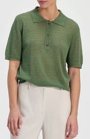 Ronen Chen Knit Polo Top