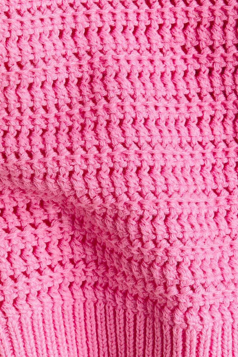 Textured-knit Cardigan, Alternate, color, Pink