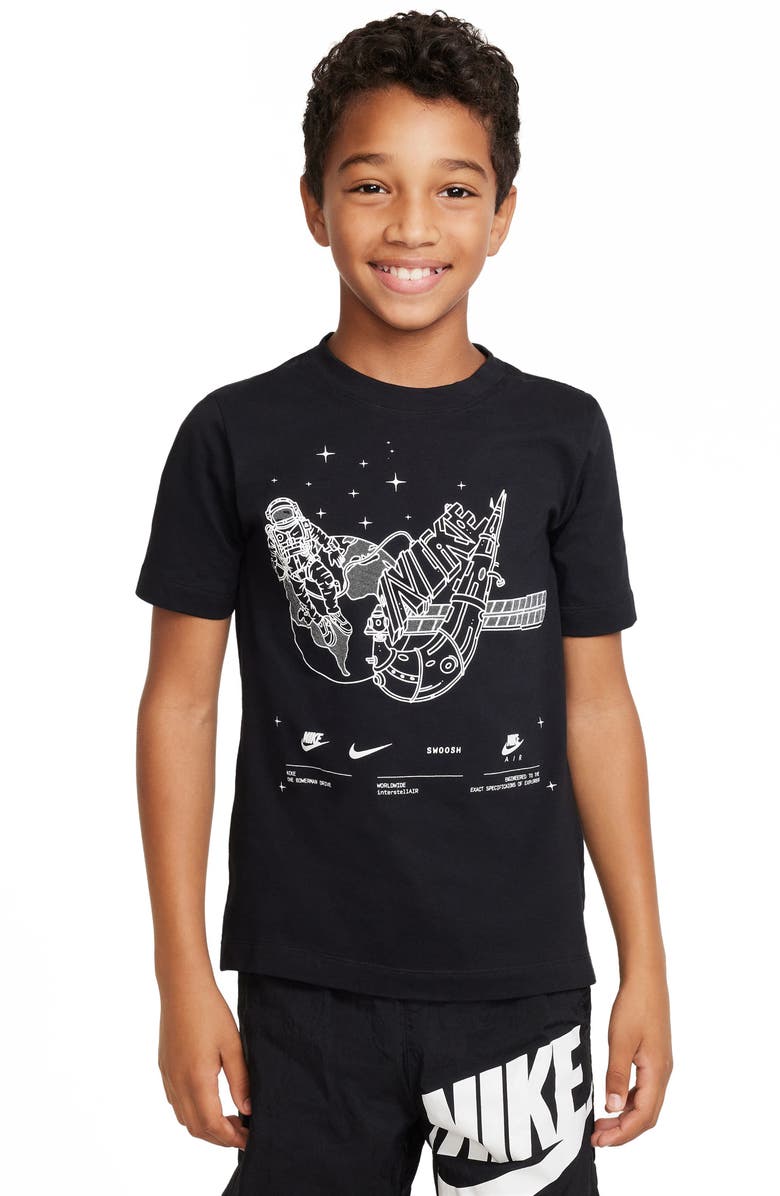 Nike Kids' Sportswear Graphic Cotton Tee, Main, color,