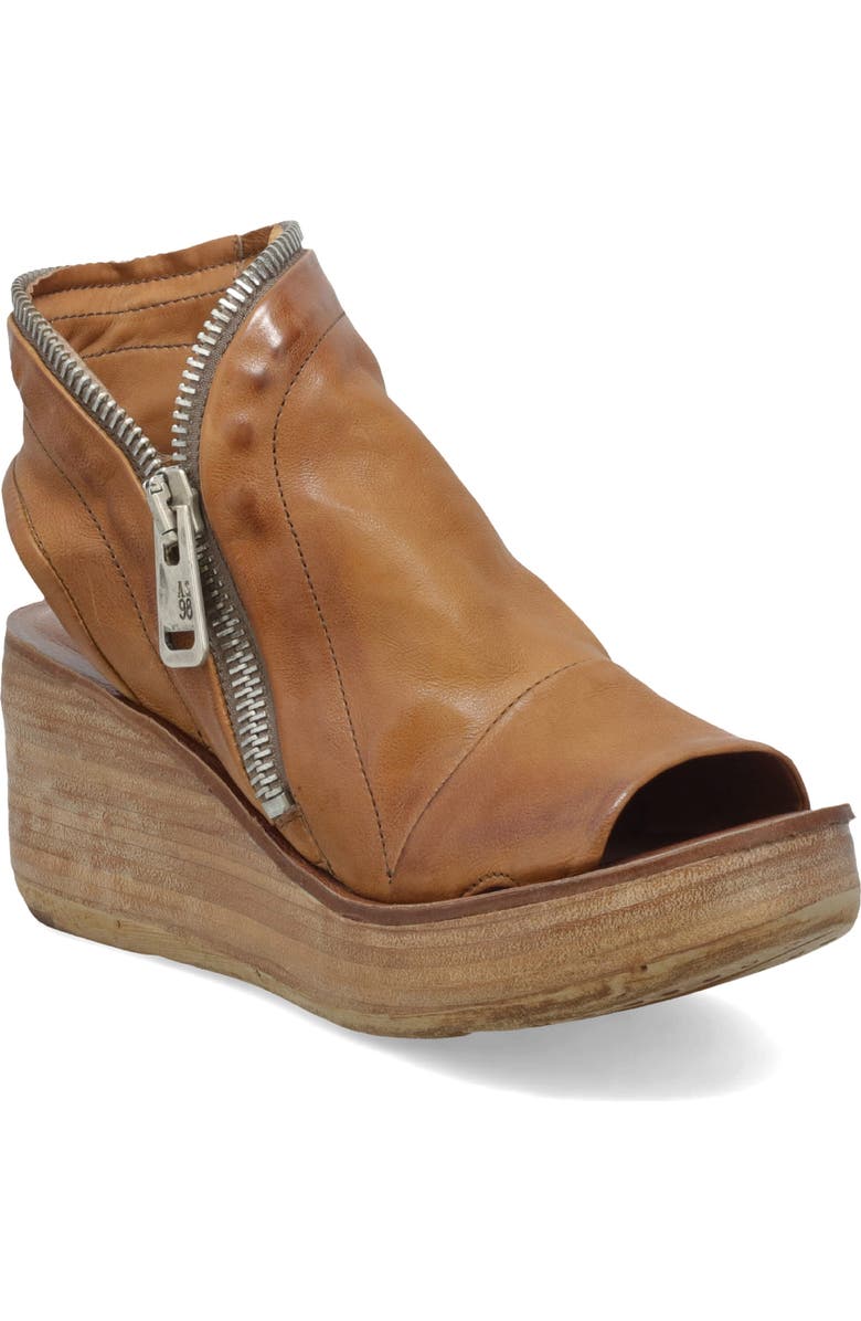 A.S.98 Naylor Platform Wedge Sandal, Main, color, Camel