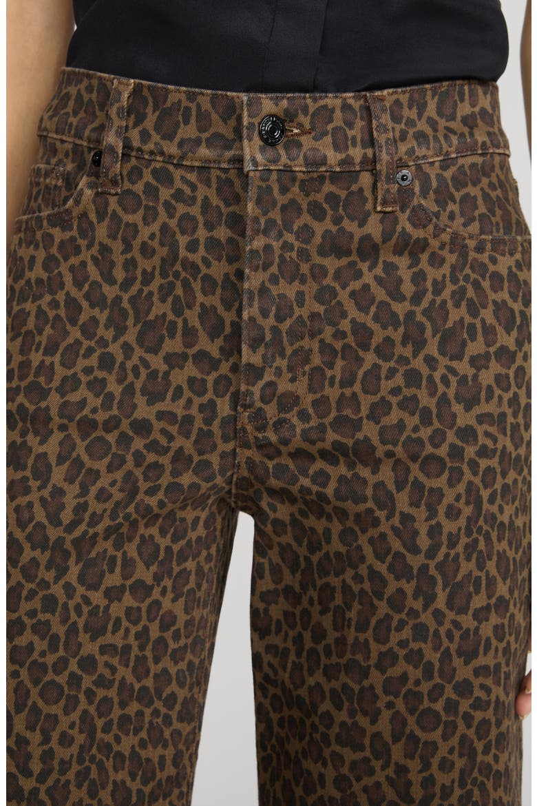 Le Slim Palazzo High Waist Wide Leg Jeans, Alternate, color, LEOPARD