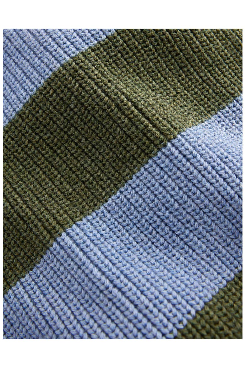 Kids' Chunky Cotton Stripe Sweater, Alternate, color, GREEN STRIPE